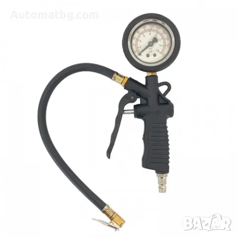 Пистолет с манометър Automat, За помпане на гуми, До 16bar