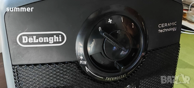 Керамичен радиатор Delonghi черен, снимка 7 - Радиатори - 52095973