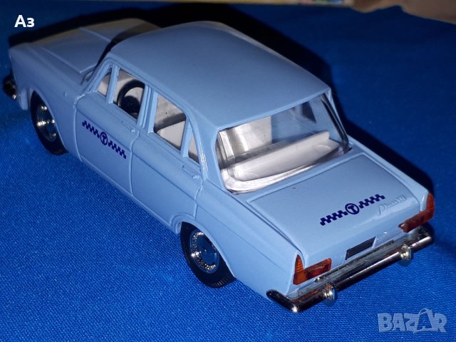 Стара руска соц играчка Москвич Такси 412 1/43 Сделано в СССР Made in USSR, снимка 4 - Колекции - 43285304