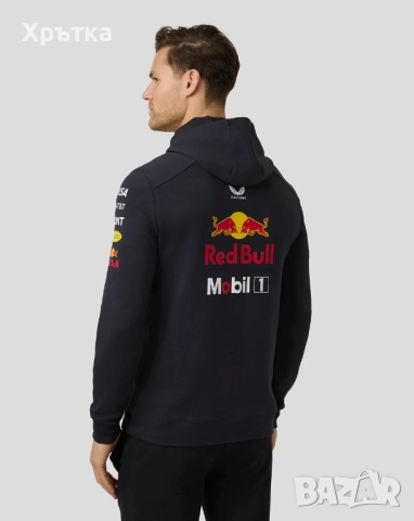 Red Bull Racing F1 Teamline Hoodie - Оригинален мъжки суитшърт, снимка 2 - Суичъри - 52727392