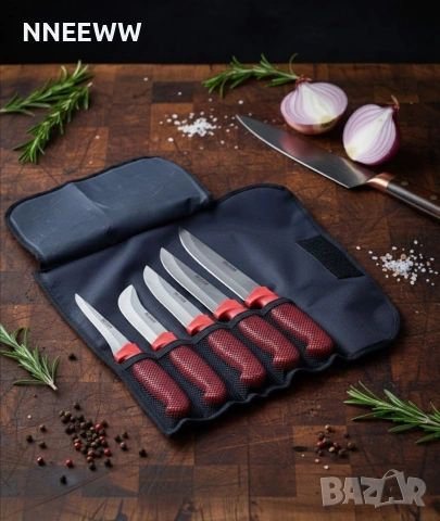 Комплект Касапски Ножове LAGGA 5 части, снимка 2 - Прибори за хранене, готвене и сервиране - 42875761