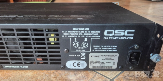 Усилвател/крайно стъпало QSC PLX-3602, снимка 5 - Ресийвъри, усилватели, смесителни пултове - 52242491