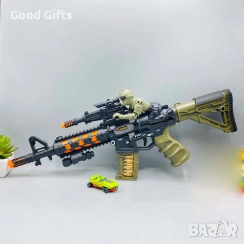 Детска военна пушка със светлина и звук, снимка 3 - Други - 39336781