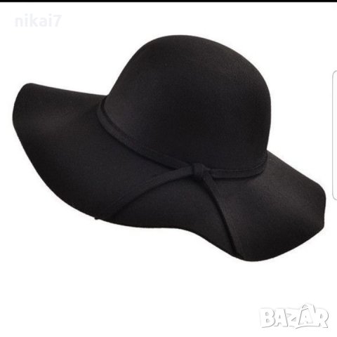 дамска шапка изискана луксозна капела с периферия и коланче модел ZARA