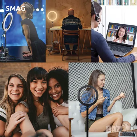 128 LED пръстеновидна светлина със статив S_1201170, снимка 2 - Селфи стикове, аксесоари - 48655872