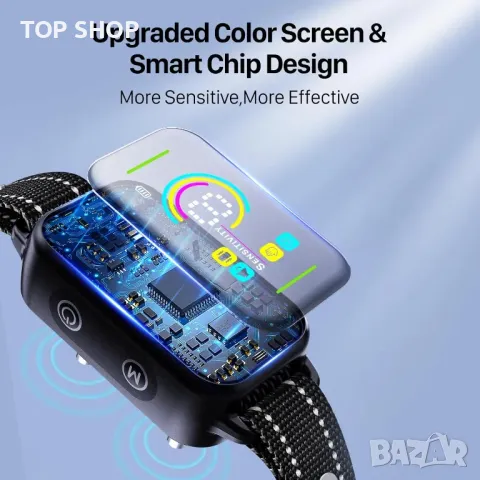 DINJOO Bark Collar смарт каишка за лай, снимка 2 - За кучета - 48507926