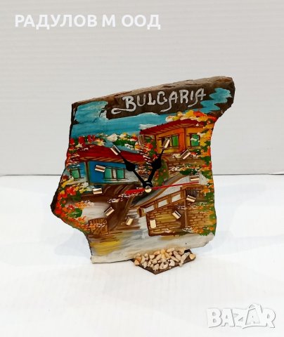 Часовник - камък настолен "България" /6691, снимка 3 - Декорация за дома - 43489646