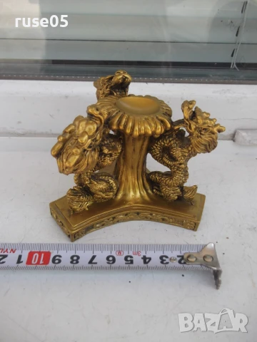 Свещник за една свещ с три дракона, снимка 6 - Други стоки за дома - 50552989