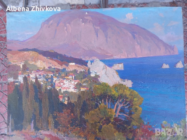 масло на картон много стара работа