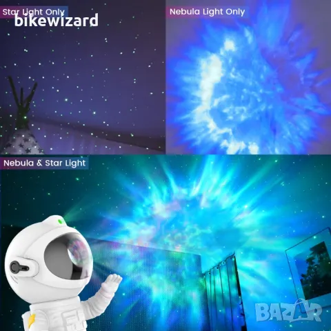 Проектор за звездно небе за деца, проектор за астронавти с дистанционно управление НОВО, снимка 3 - Друга електроника - 50133566