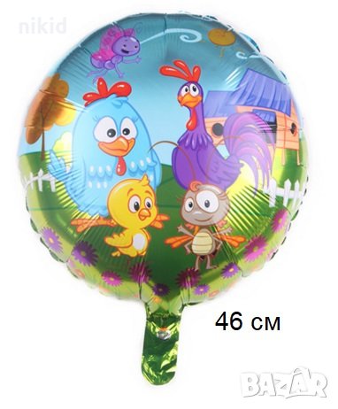 Lottie Dottie Chicken Galinha Пилета кръгъл фолио фолиев балон хелий и въздух парти рожден ден