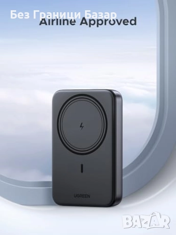 Нова Магнитна външна батерия 10000mAh UGREEN MagSafe с бързо зареждане, снимка 7 - Външни батерии - 52544907