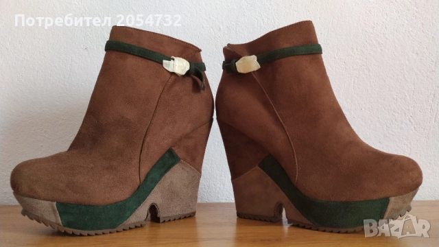 Боти на висока платформа, 38-ми номер, снимка 7 - Дамски боти - 52289503