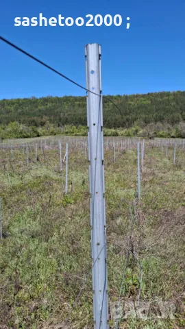 Метални поцинковани колове за лози,огради и други, снимка 2 - Градински инструменти - 49999050