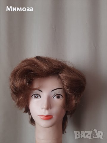  Резервирани WIG Пепеляво руса, къса,къдрева перука , снимка 1 - Аксесоари за коса - 38338524