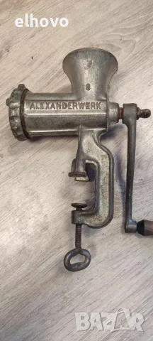 Немска месомелачка Alexanderwerk 8, снимка 5 - Антикварни и старинни предмети - 50093253