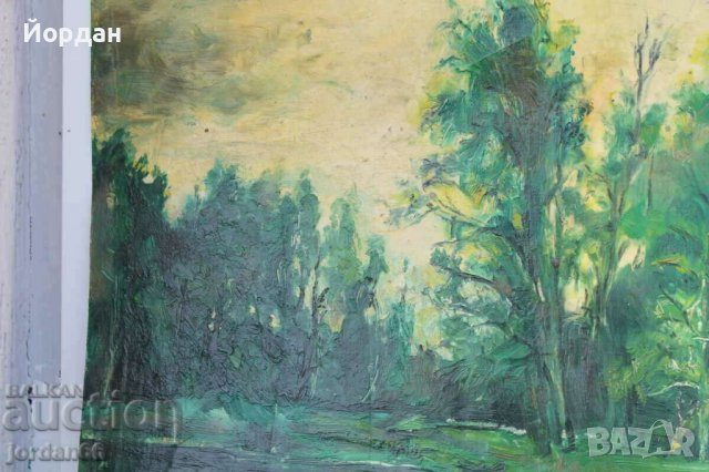 Картина масло върху картон, снимка 3 - Колекции - 39882604