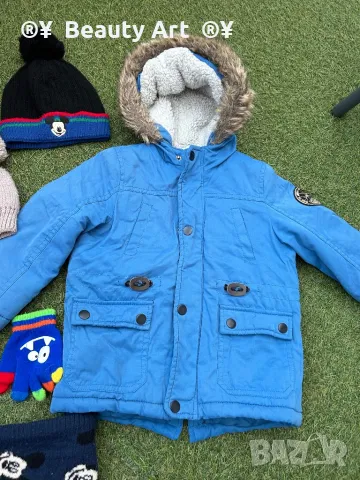 Зимен гащеризон/яке/шапка/шал 92-98, снимка 6 - Детски якета и елеци - 47402149