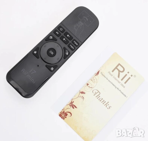 RiiI7 FlyAirMouse SmartTV Дистанционно Въздушна Мишка Жироскоп fControl AndroidTVBox PC MAC PS3 XBOX, снимка 6 - Дистанционни - 52000219