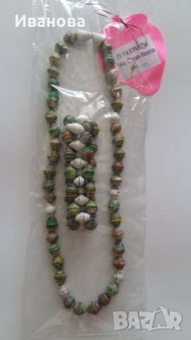 Ръчна изработка на бижута от хартия и квилинг, снимка 2 - Колиета, медальони, синджири - 33528281