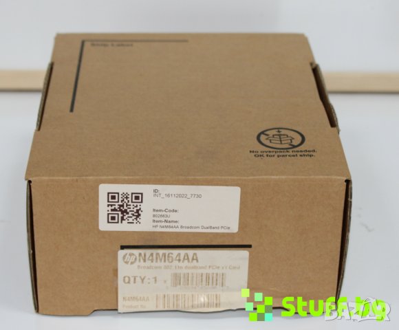 Безжична карта HP Broadcom PC Wireless Adapter 802.11n Dualband,PCIe x1 Card N4M64AA, снимка 2 - Друга електроника - 43867367