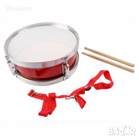 Детски метален барабан с дървени палки - 23 см, снимка 1 - Музикални играчки - 38607055