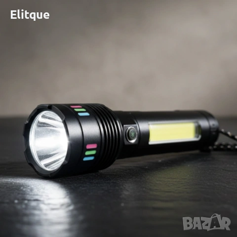 LED мощен фенер BL-707-TG – ярък фенер с Type-C зареждане