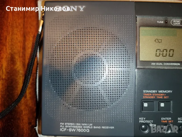 Портативно радио Sony ICF-SW7600G FM Stereo/SW/MW/LW PLL World Radio Band Receiver, снимка 12 - Радиокасетофони, транзистори - 49139183