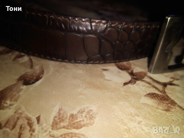 RENE LEZARD Оригинал Нов Кожен Мъжки Колан 115см., снимка 6 - Колани - 52562887