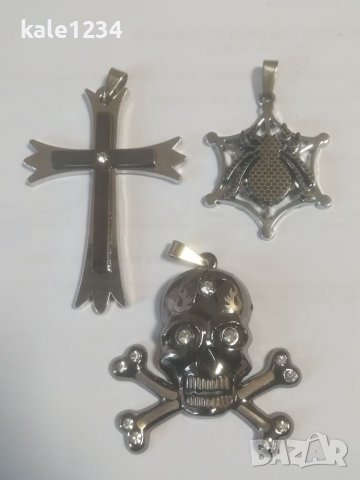 Медальон. Кръст. Висулка. Череп. Паек. , снимка 6 - Колиета, медальони, синджири - 38909722