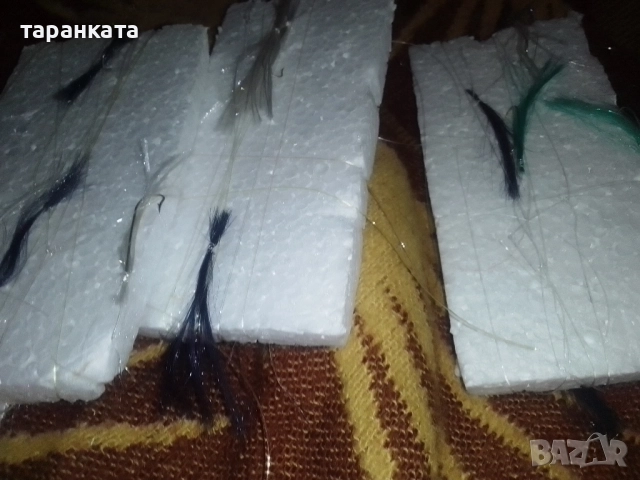 чепарета за чернокоп и за костур с дълго рамо куки 10 броя и ламета , снимка 2 - Такъми - 52187513