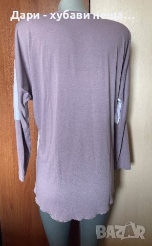 Дълга блуза с красив принт🍀❤️M, M/L❤️🍀арт.579, снимка 4 - Блузи с дълъг ръкав и пуловери - 40731531