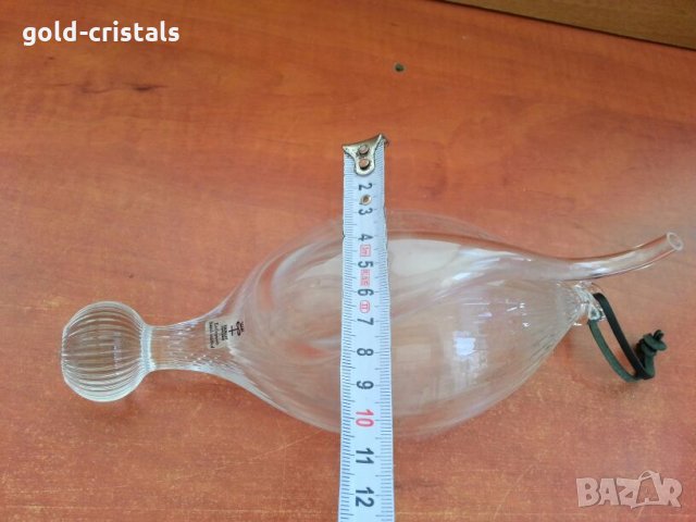 стъклена  кристална гарафа декандер , снимка 5 - Антикварни и старинни предмети - 26627126