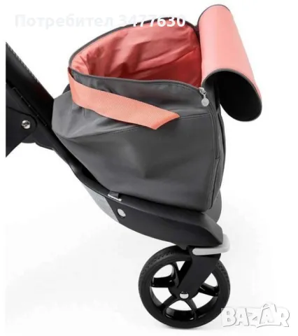 Комбинирана количка Stokke xplory v5 coral limited edition 2v1, снимка 2 - Детски колички - 47526349