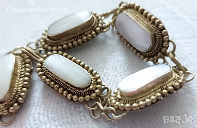 Старинна посребрена възрожденска гривна. , снимка 7 - Антикварни и старинни предмети - 52870819