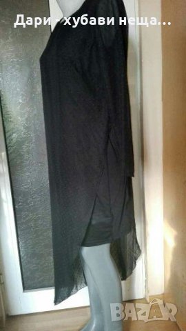 Черна рокля от два пласта🍀❤M,L❤❤арт.4365, снимка 5 - Рокли - 37198306