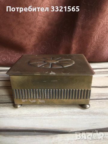 Месингова кутия за бижута, снимка 2 - Антикварни и старинни предмети - 40314056