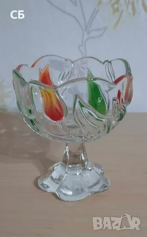 Кристални кана, ордьовър, бонбониера и свещник, снимка 10 - Други - 48780605