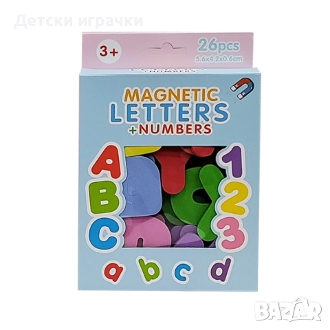 Магнитни цифри и знаци 26 броя, снимка 3 - Образователни игри - 52684038