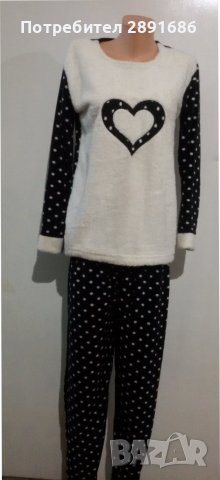 НОВООО ЗАРЕЖДАНЕ!Дамска плюшена пижама различни разцветки