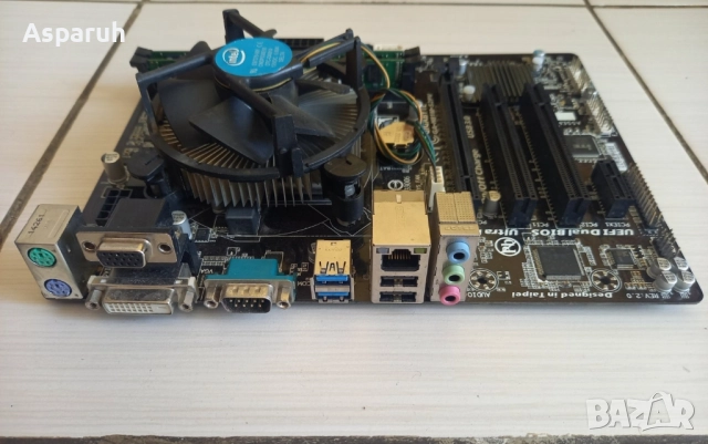 Оборудвано дъно Gigabyte GA-H81M-S2PV с i3 4170 и 8gb RAM, снимка 4 - Дънни платки - 52012349