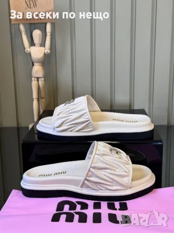 Miu Miu Дамски Чехли Миу Миу Код E314, снимка 3 - Чехли - 50416737