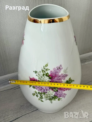 Обемна подова ваза Schumann Arzberg Germany "Lilac Time", снимка 9 - Вази - 50484847