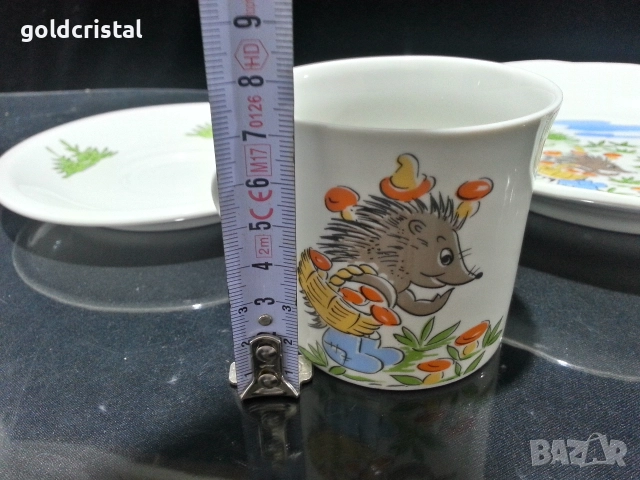 Стар български порцелан детски комплект , снимка 3 - Антикварни и старинни предмети - 52880469