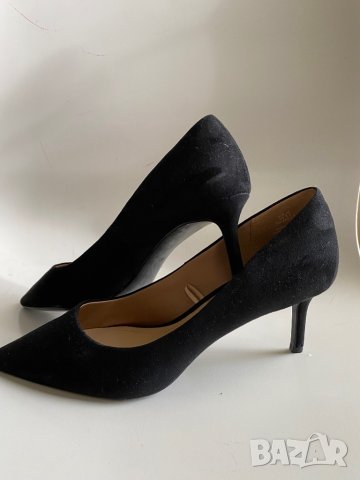Черни обувки на токчета НМ, N40, снимка 3 - Дамски елегантни обувки - 38232541