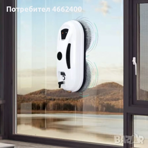 Интелигентен робот за почистване на прозорци с двойни въртящи се падове и вакуум 2800Pa