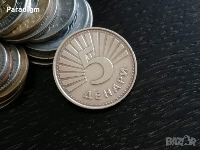 Mонета - Македония - 5 денари | 2001г.