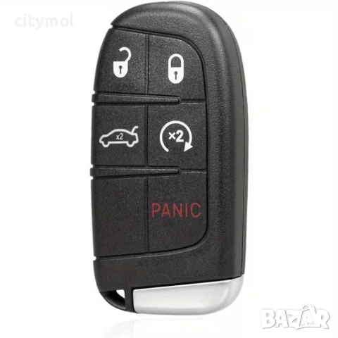 Кутийка за ключ с 5 бутона и острие за Jeep, CHRYSLER, DODGE, FIAT – смарт ключ, снимка 5 - Аксесоари и консумативи - 53178008