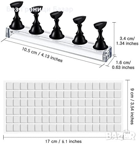 Нова Магнитна Стойка за Маникюр - Качествен Акрил, Перфектен Подарък, снимка 3 - Други - 43270926