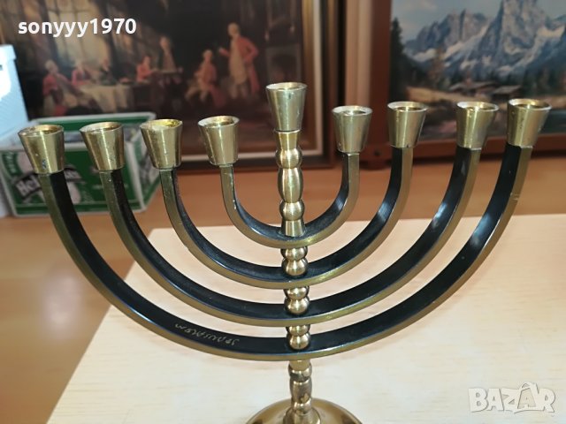 karshi-hand made jerusalem-свещник от франция 1712221735, снимка 13 - Антикварни и старинни предмети - 39039544